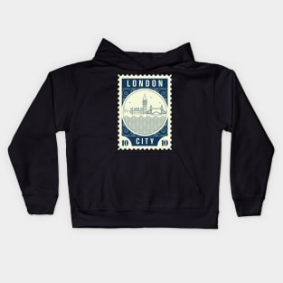 London Stamp Design Kids Hoodie